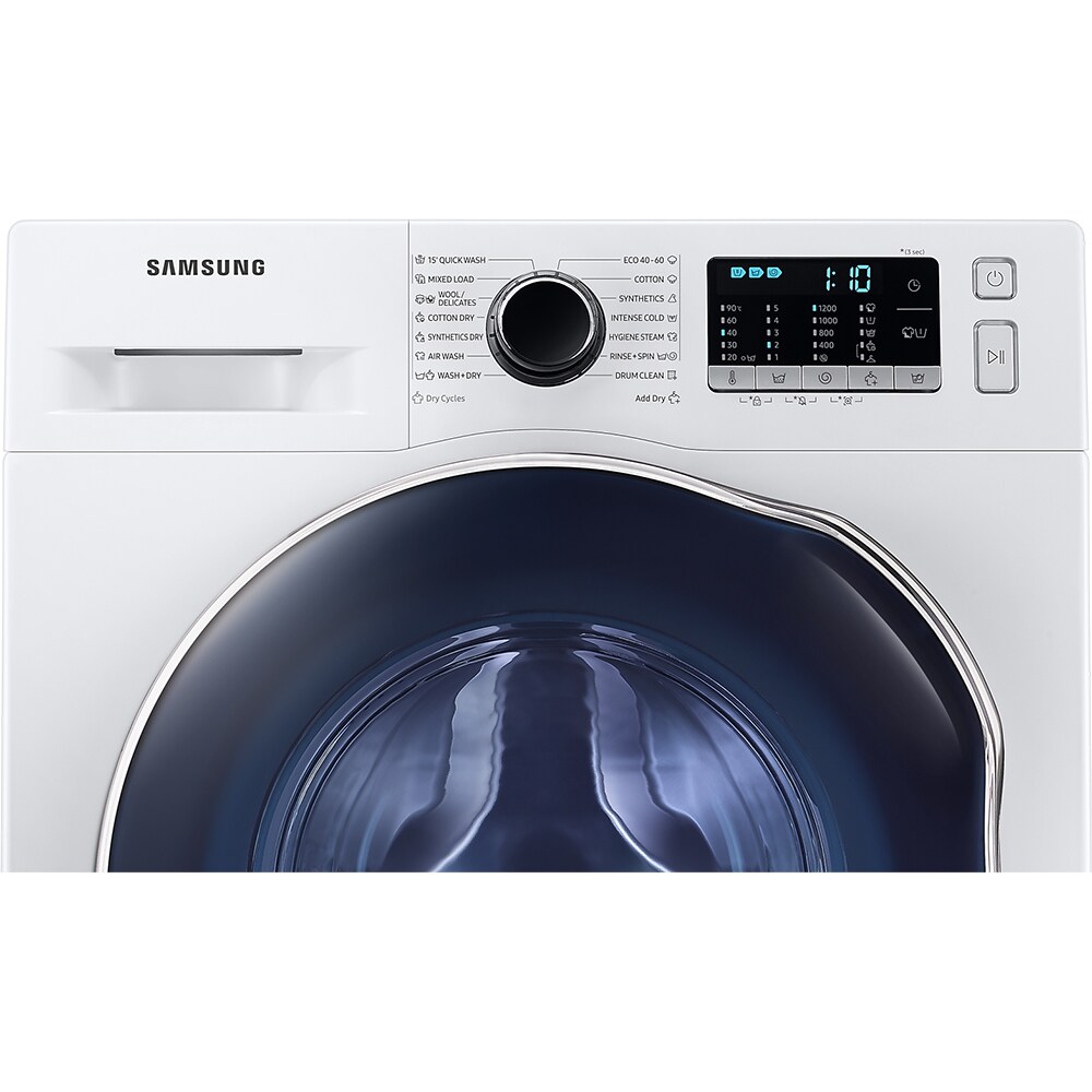 Masina de spalat rufe frontala slim cu uscator SAMSUNG WD8NK52E0AW/LE, Eco Bubble, 8/5 kg, 1200rpm, Clasa C/F, alb