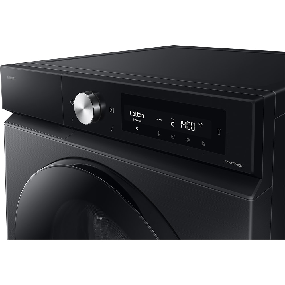 Masina de spalat rufe frontala cu uscator SAMSUNG WD90DB7B85GBU4, AI Control, Eco Bubble, 9/6 kg, 1400rpm, Clasa A/D, negru