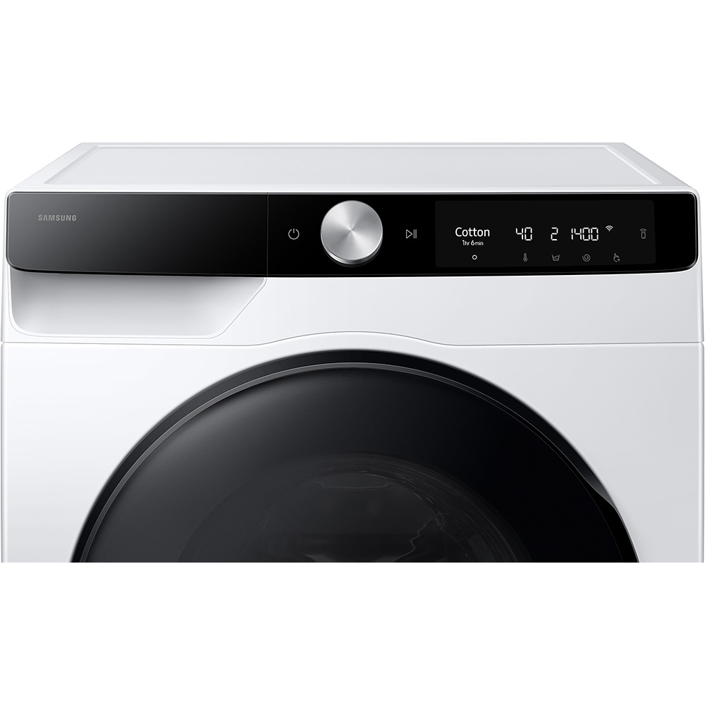 Masina de spalat rufe frontala cu uscator SAMSUNG WD90DG6B85BKU4, AI Control, Eco Bubble, 9/6 kg, 1400rpm, Clasa A/D, alb