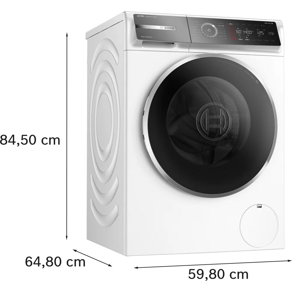 Masina de spalat rufe frontala BOSCH WGB244A2BY, Steam, 9 kg, 1600rpm, Clasa A, Wi-Fi, alb