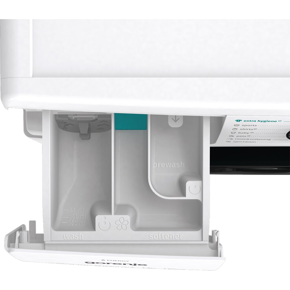 Masina de spalat rufe frontala GORENJE WNA84A, SteamTech, 8 kg, 1400rpm, Clasa A, alb