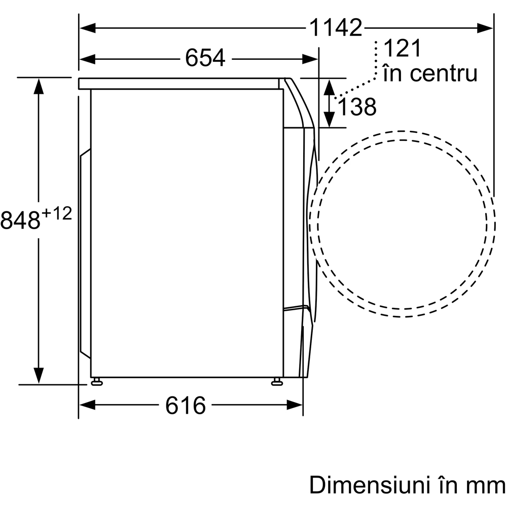 Masina de spalat rufe frontala cu uscator BOSCH WNC254A0BY, 10.5/6 kg, 1400rpm, Clasa A/D, alb