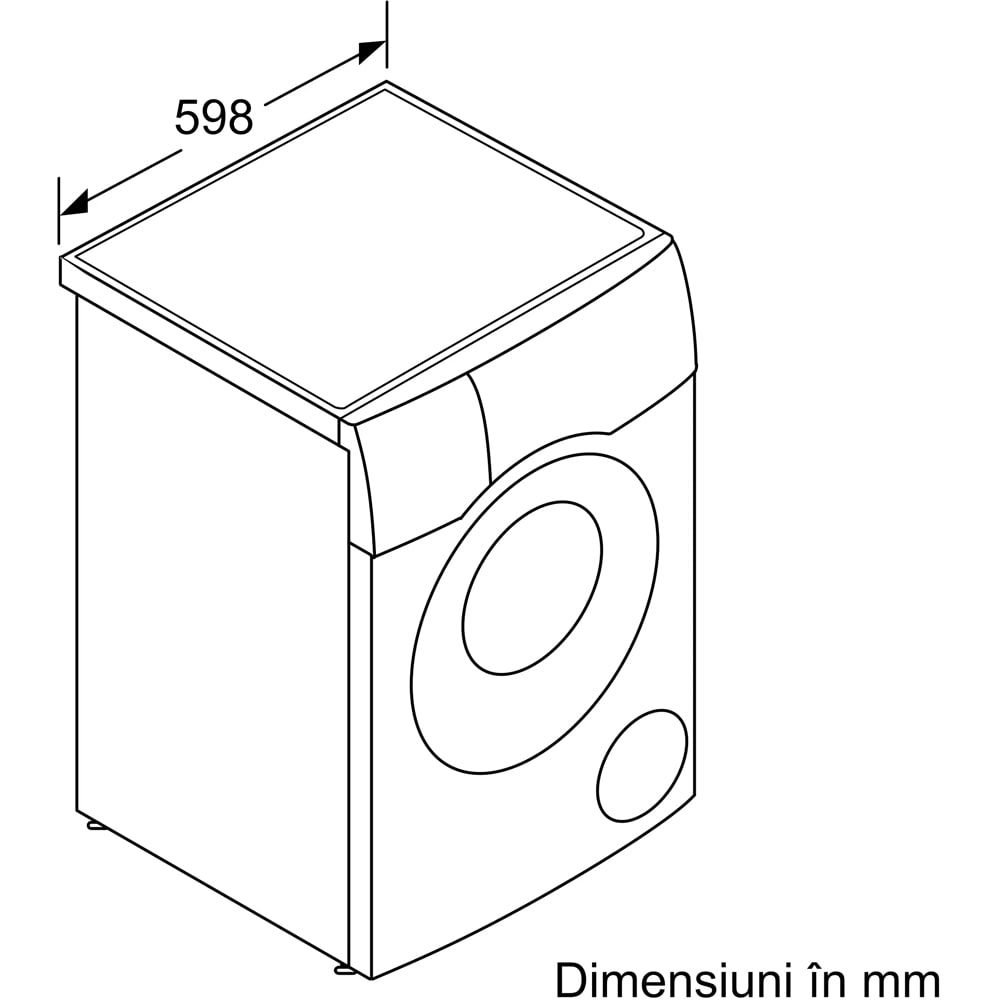 Masina de spalat rufe frontala cu uscator BOSCH WNC254A0BY, 10.5/6 kg, 1400rpm, Clasa A/D, alb