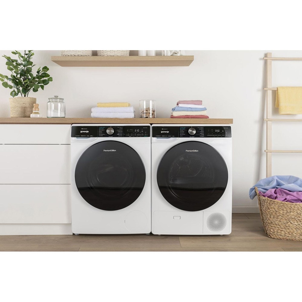Masina de spalat rufe frontala GORENJE WNS94ATWIFI, SteamTech, 9 kg, 1400rpm, Clasa A, alb