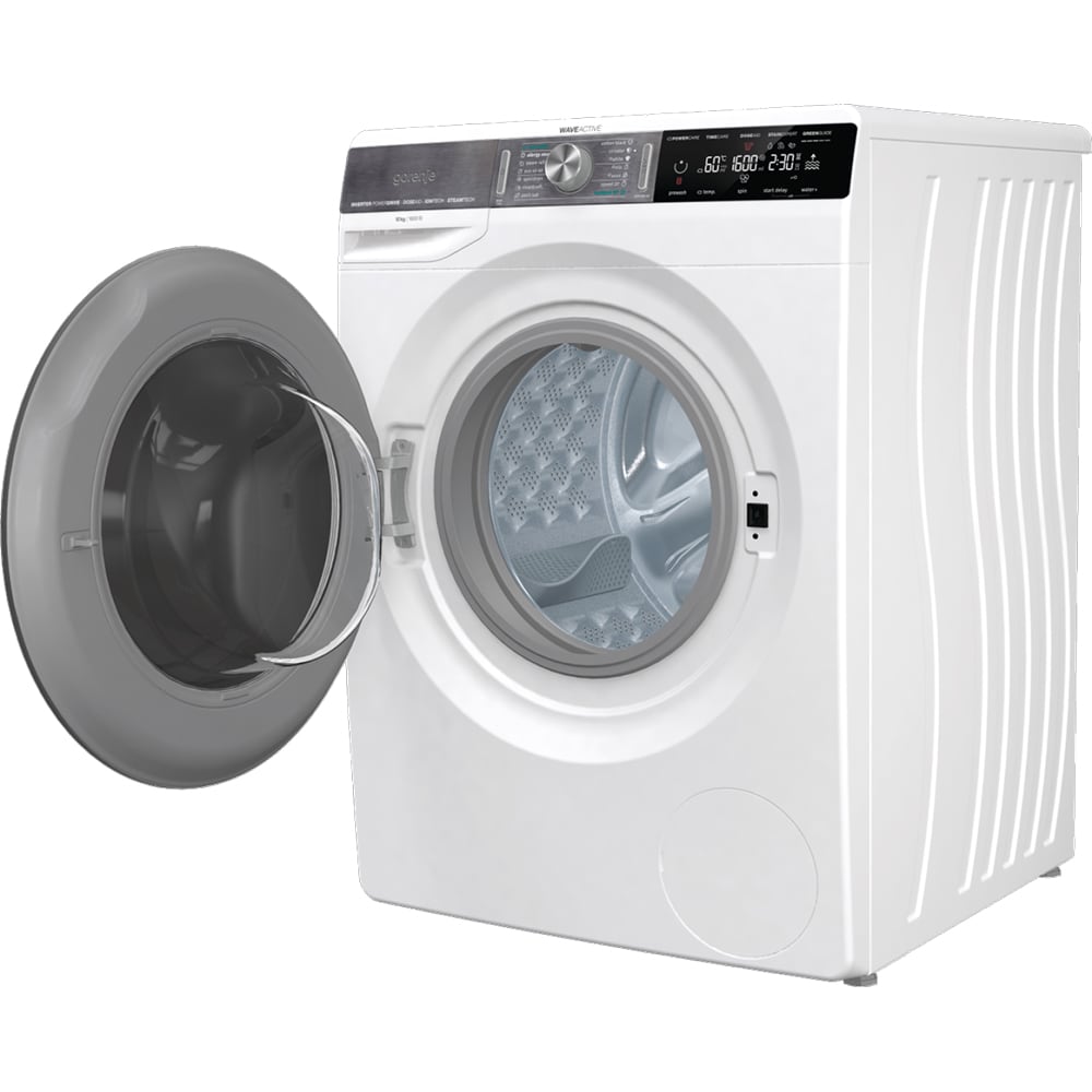 Masina de spalat rufe frontala GORENJE WS168LNST, WaveActive, IonTech, 10 kg, 1600rpm, Clasa B, alb