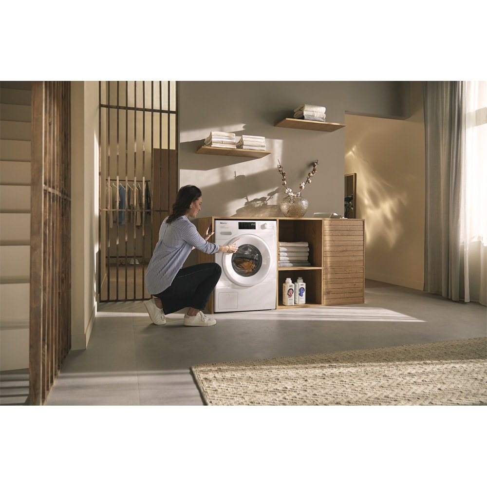 Masina de spalat rufe frontala MIELE WSD383 WCS PWash, SteamCare, 9 kg, 1400rpm, Clasa A, Wi-Fi, alb