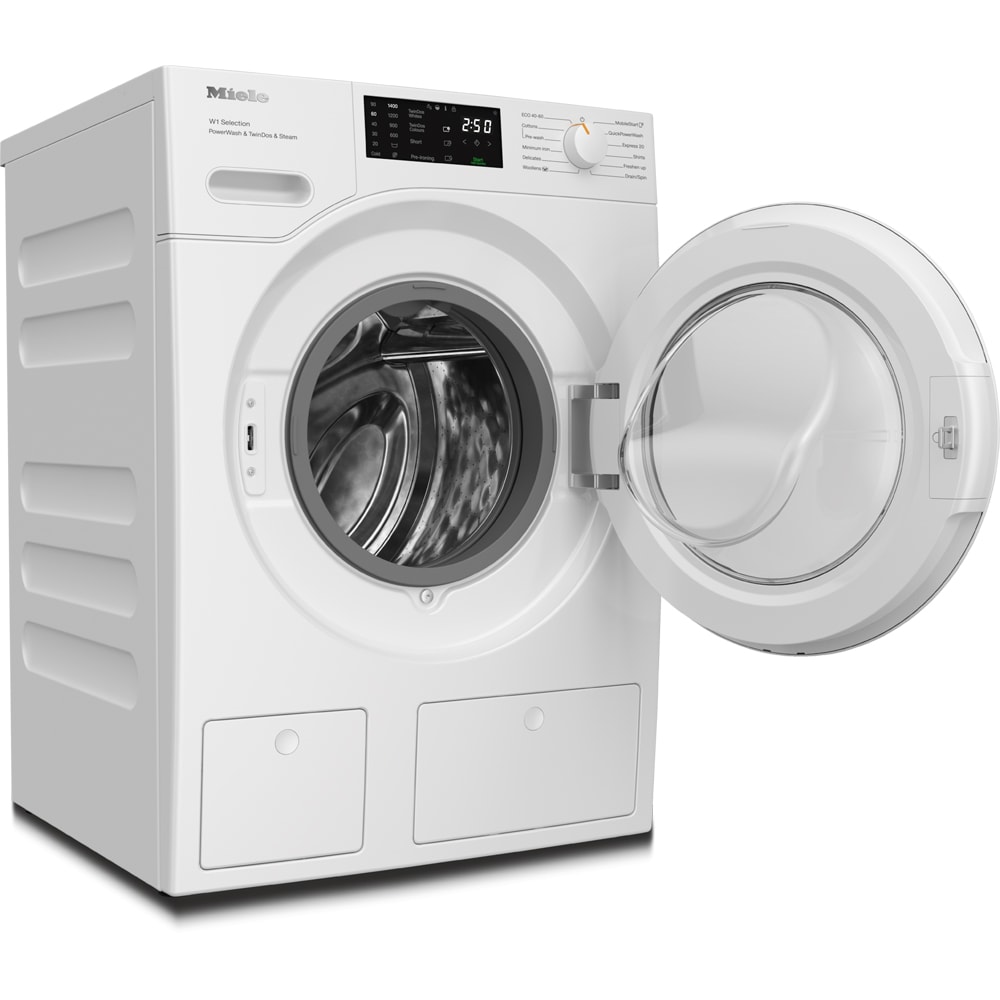 Masina de spalat rufe frontala MIELE WSG883 WCS PWash&TDos, SteamCare, 9 kg, 1400rpm, Clasa A, Wi-Fi, alb