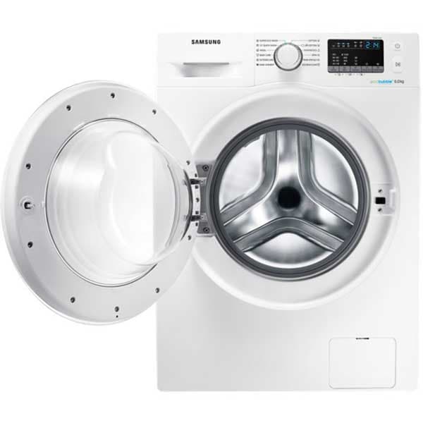 Masina de spalat rufe frontala SAMSUNG WW60J4060LW, EcoBubble, 6kg, 1000rpm, Clasa A+++, alb