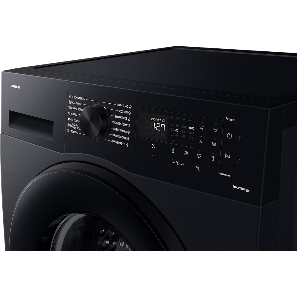 Masina de spalat rufe frontala SAMSUNG WW80CGC04DABLE, AI Control, Eco Bubble, 8 kg, 1400rpm, Clasa A, negru