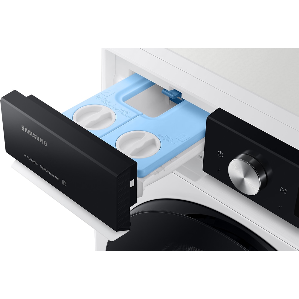 Masina de spalat rufe frontala SAMSUNG WW90DB7U94GEU4, AI Wash, AI EcoBubble, 9 kg, 1400rpm, Clasa A, alb