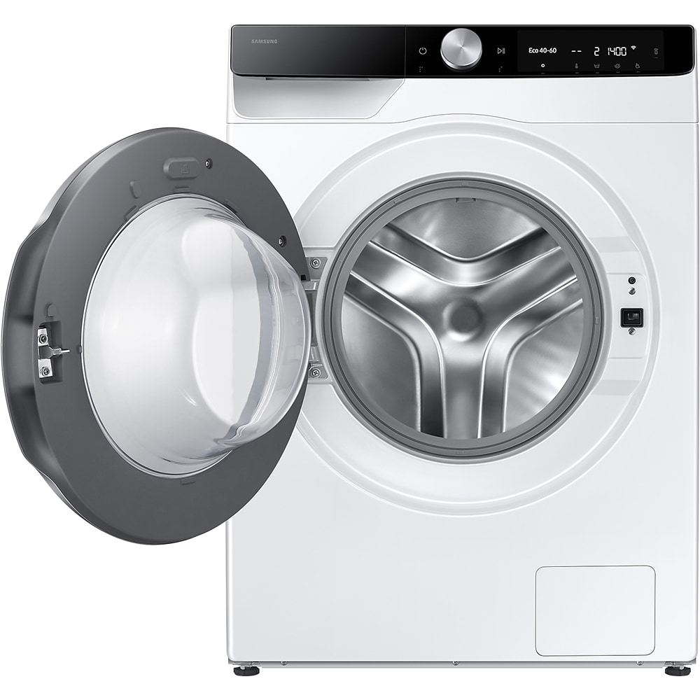 Masina de spalat rufe frontala SAMSUNG WW90DG6U25LKU4, AI Control, AI Ecobubble, 9 kg, 1400rpm, Clasa A, alb