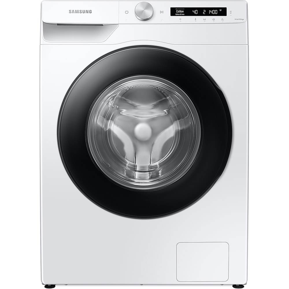 Masina de spalat rufe frontala SAMSUNG WW90T504DAWCS7, AI Control, Eco Bubble, 9 kg, 1400rpm, Clasa A, alb