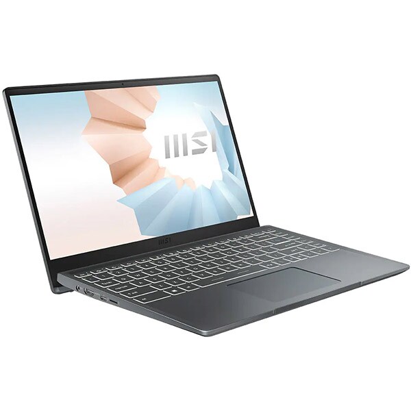 Laptop MSI Modern 14 B11MOU-649XRO, Intel Core i5-1155G7 pana la 4.5GHz, 14" Full HD, 16GB, SSD 512GB, Intel Iris Xe, Free Dos, Carbon Gray
