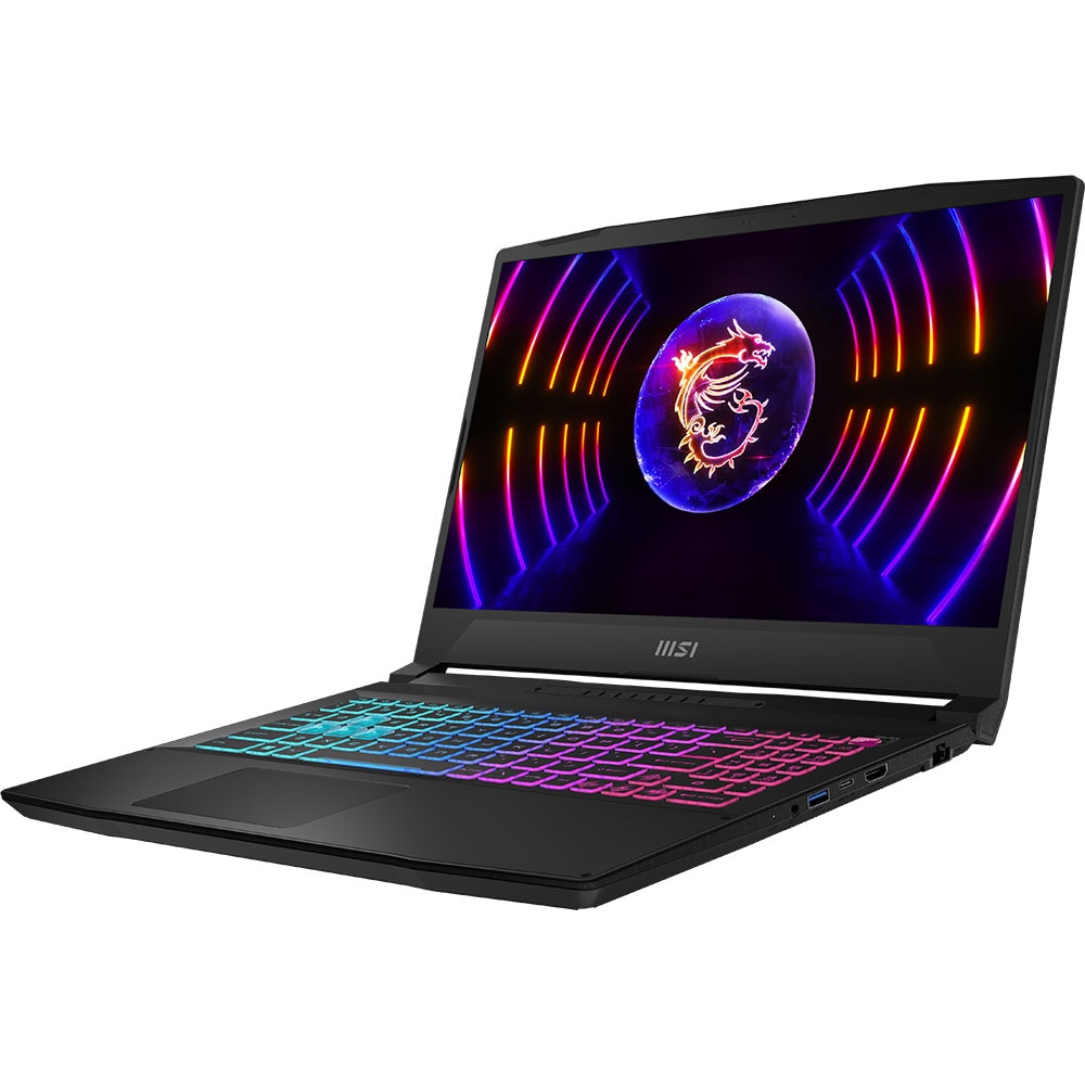 Laptop Gaming MSI Katana 15 B13VGK-1807XRO, Intel Core i7-13700H pana la 5GHz, 15.6" Full HD, 16GB, SSD 512GB, NVIDIA GeForce RTX 4070 8GB, Free DOS, negru