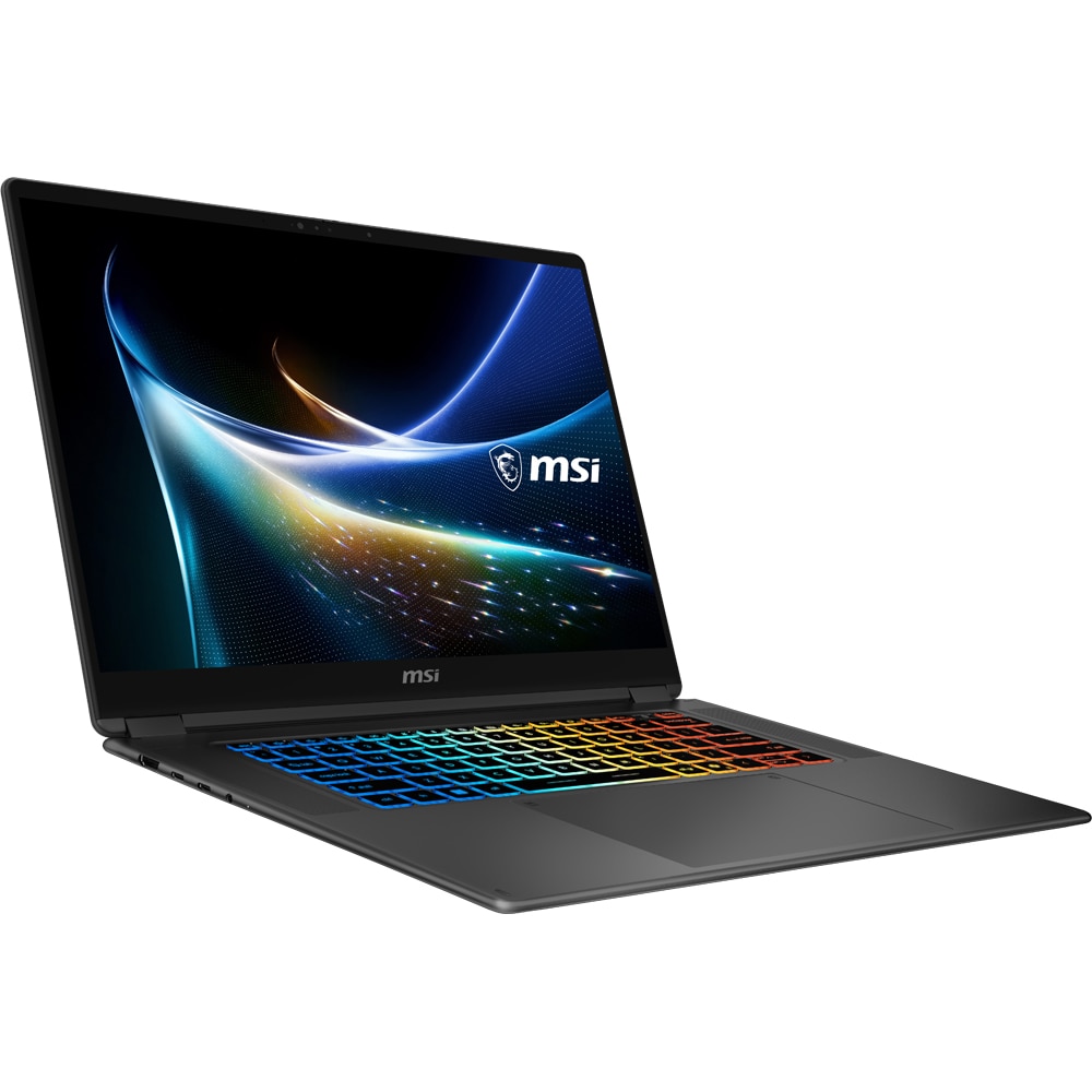 Laptop MSI Prestige N16 Flip AI+ C1XMT-228ROY, NVIDIA RTX Spark pana la 4GHz, 16" 2.8K OLED, 64GB, SSD 1TB, NVIDIA Blackwell RTX 6144-core GPU, Windows 11 Pro, Platinum Gray