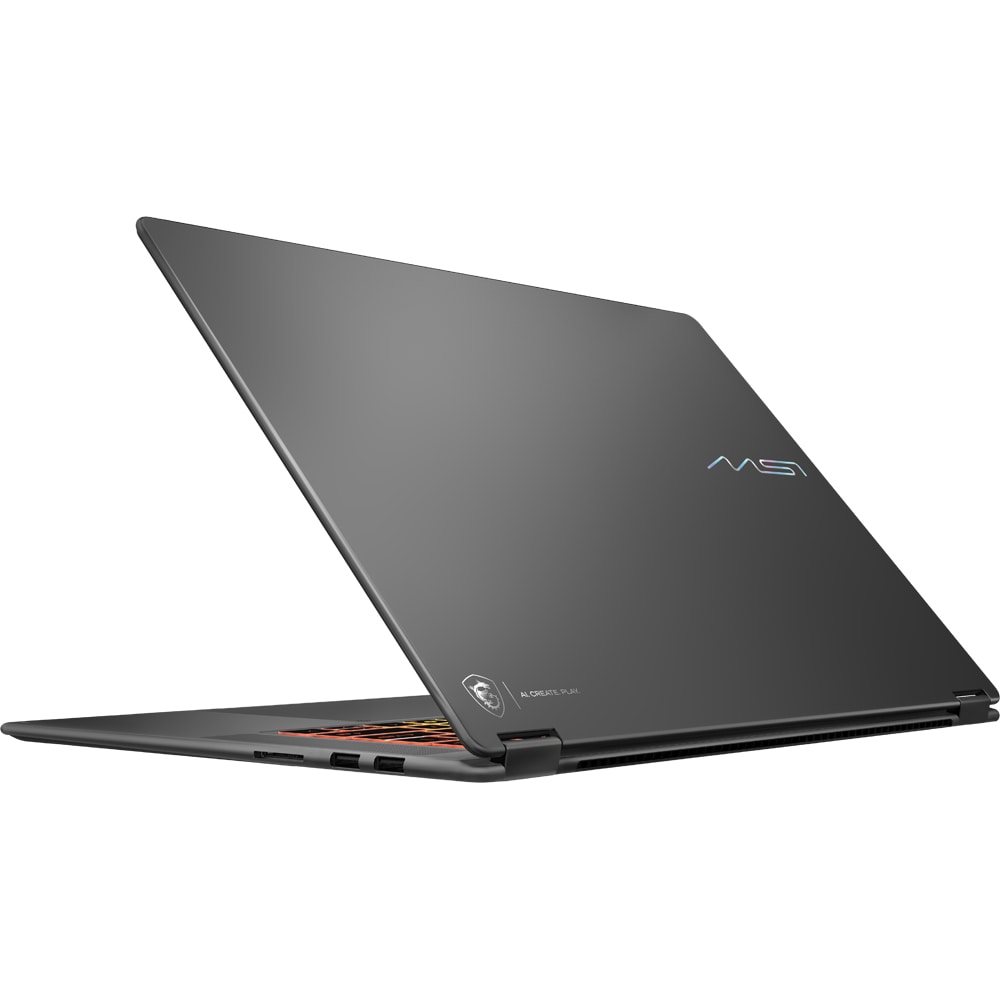 Laptop MSI Prestige N16 Flip AI+ C1XMT-228ROY, NVIDIA RTX Spark pana la 4GHz, 16" 2.8K OLED, 64GB, SSD 1TB, NVIDIA Blackwell RTX 6144-core GPU, Windows 11 Pro, Platinum Gray