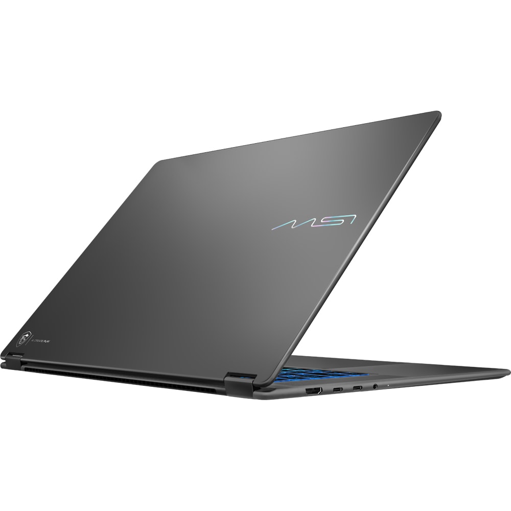 Laptop MSI Prestige N16 Flip AI+ C1XMT-228ROY, NVIDIA RTX Spark pana la 4GHz, 16" 2.8K OLED, 64GB, SSD 1TB, NVIDIA Blackwell RTX 6144-core GPU, Windows 11 Pro, Platinum Gray