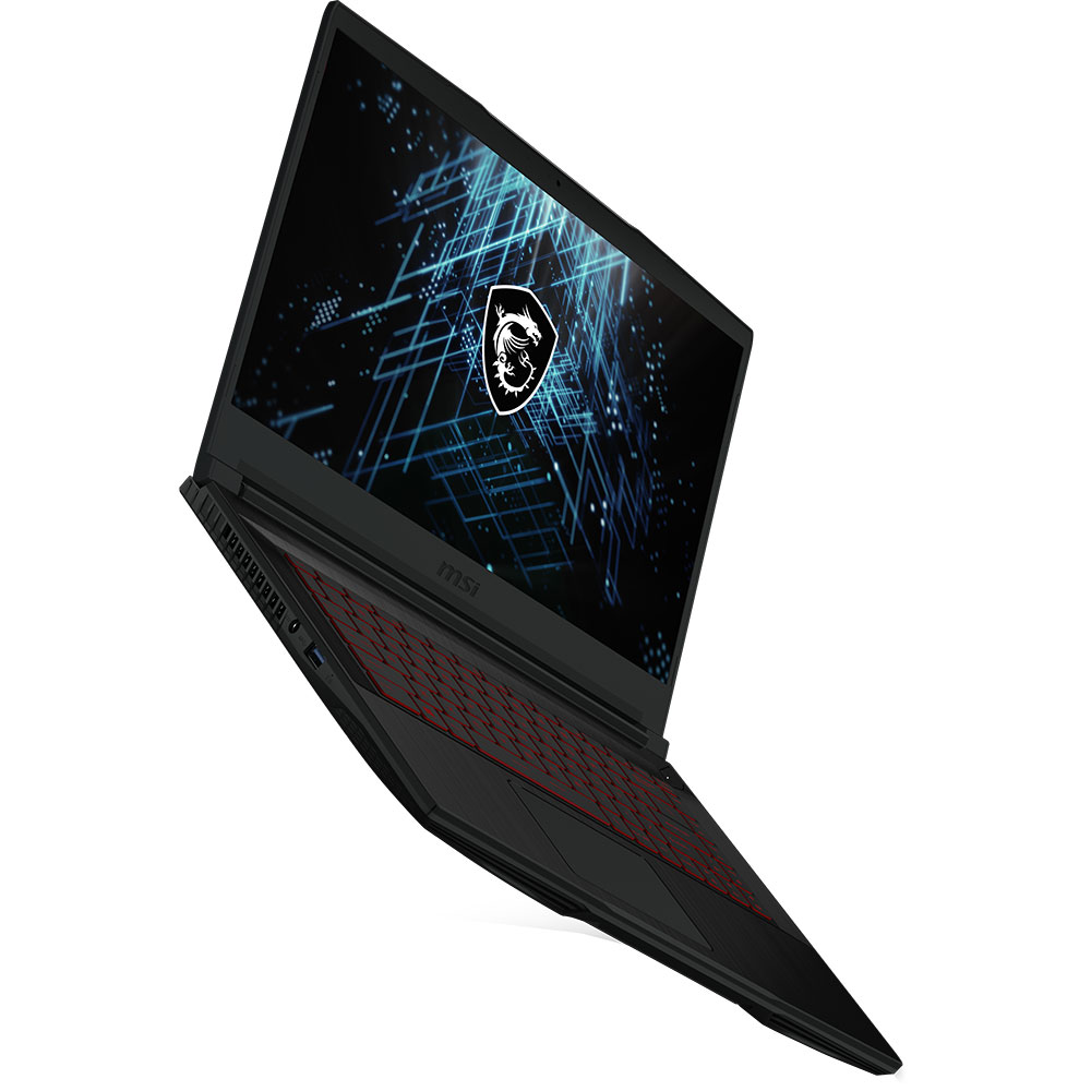 Laptop Gaming MSI Thin GF63 12UC-840XRO, Intel Core i5-12450H pana la 4.4Ghz, 15.6" Full HD, 16GB, SSD 512GB, NVIDIA GeForce RTX 3050 4GB, Free DOS, negru