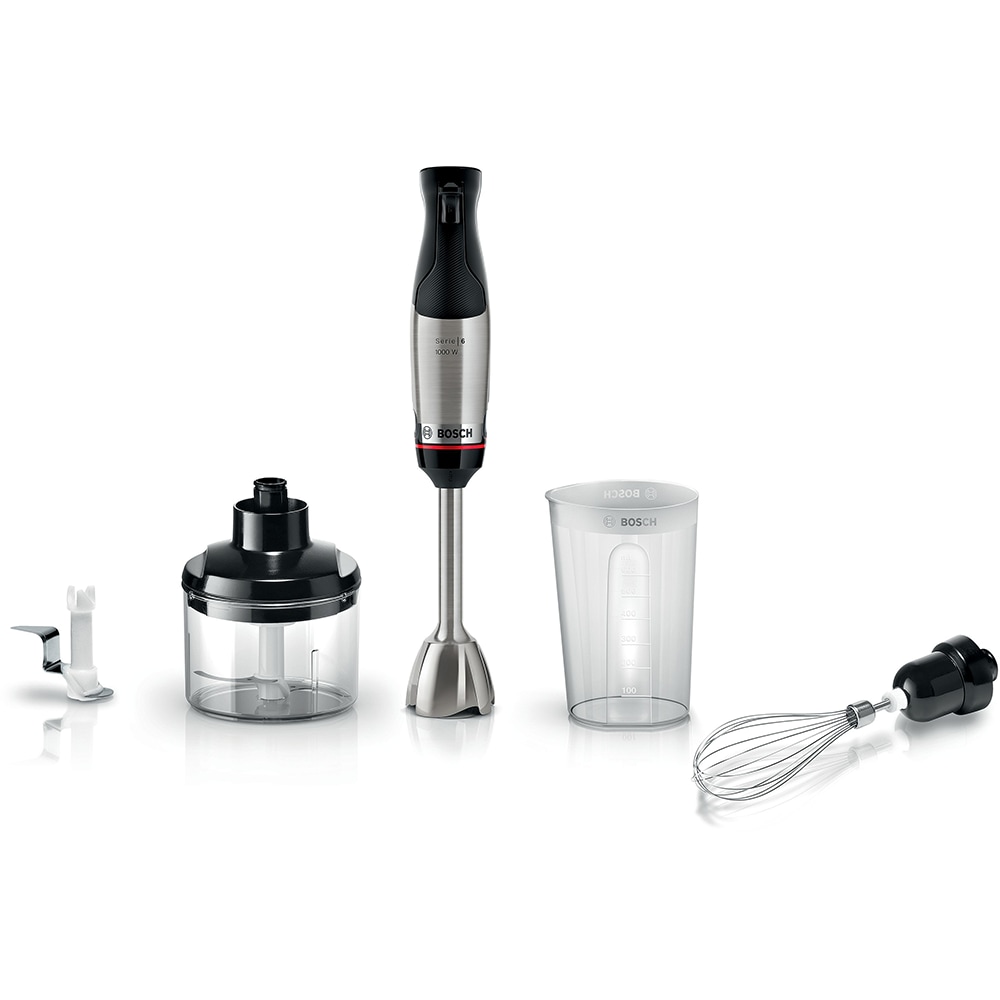 Mixer vertical BOSCH ErgoMaster Seria 6 MSM6M622, 0.5l, 1000W, viteza variabila, negru