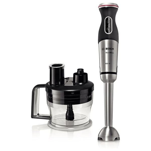 Mixer vertical BOSCH MaxoMixx MSM88190, 0.6l, 800W, 12 trepte viteza, argintiu-negru