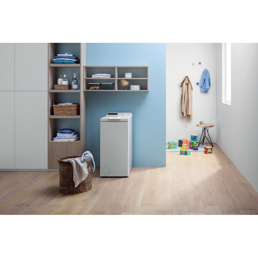 Masina de spalat rufe verticala INDESIT BTW B7220P EU/N, 7 kg, 1200rpm, Clasa E, alb