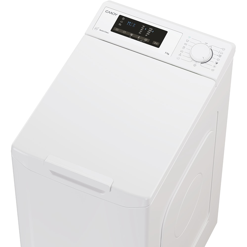 Masina de spalat rufe verticala CANDY ProWash 300 TCA273D2-S, 7 kg, 1200rpm, Clasa D, alb