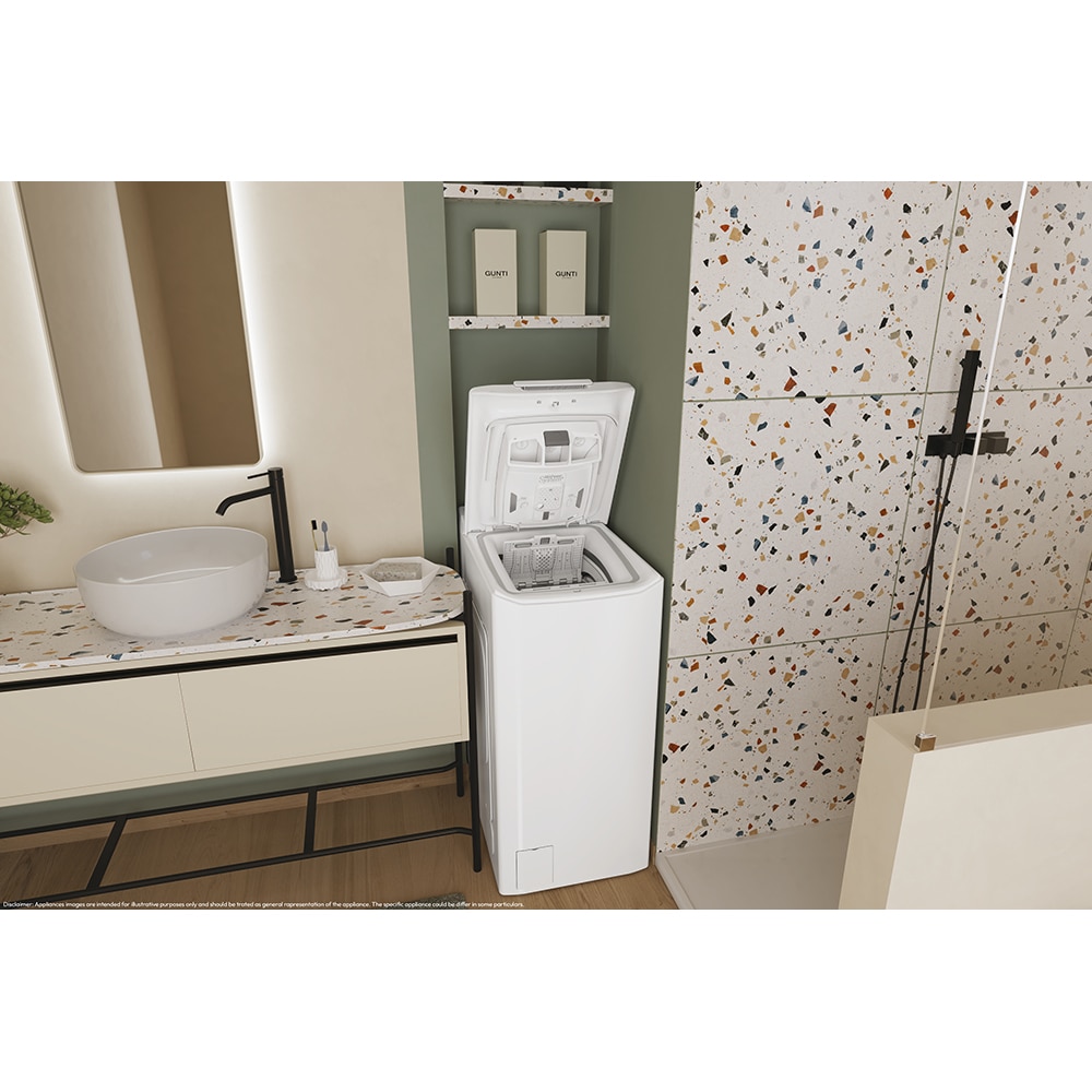 Masina de spalat rufe verticala CANDY ProWash 300 TCA283D2-S, 8 kg, 1200rpm, Clasa D, alb