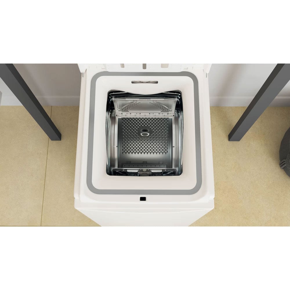 Masina de spalat rufe verticala WHIRLPOOL TDLR 6040L EU/N, 6th Sense, 6 kg, 1000rpm, Clasa C, alb