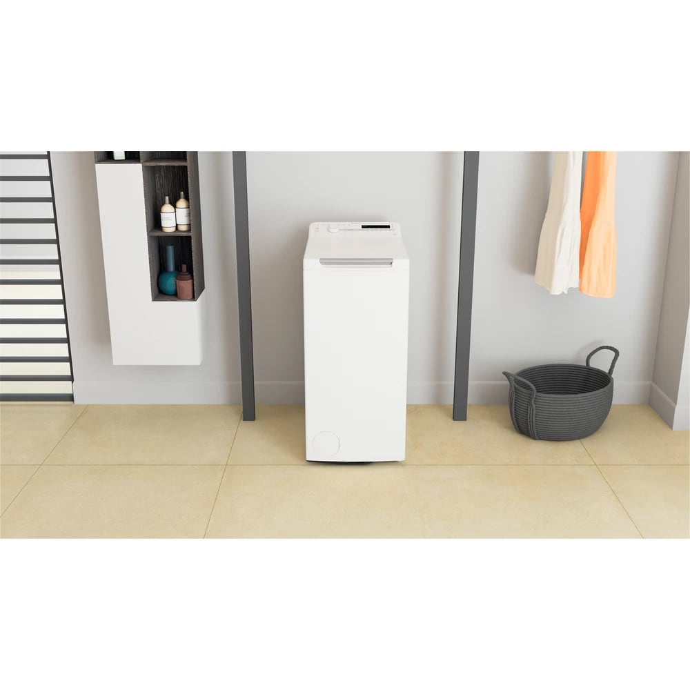 Masina de spalat rufe verticala WHIRLPOOL TDLR 7220SS EU/N, 6th Sense, 7 kg, 1200rpm, Clasa E, alb