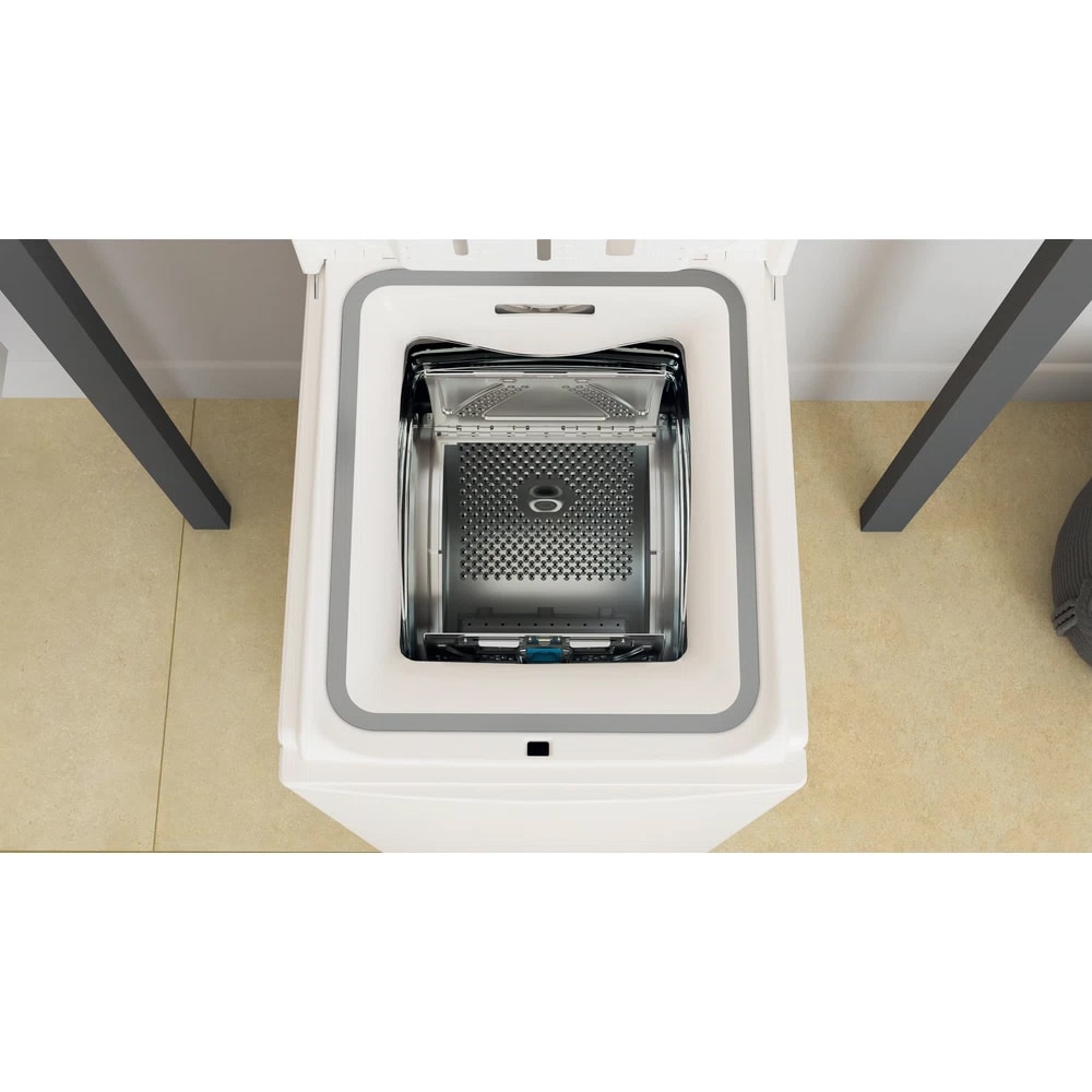 Masina de spalat rufe verticala WHIRLPOOL TDLRB 7232BS EU, 6th Sense, 7 kg, 1200rpm, Clasa D, alb