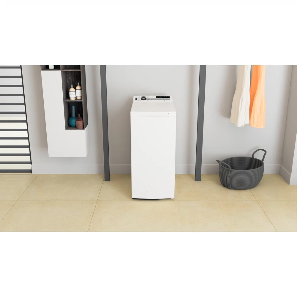 Masina de spalat rufe verticala WHIRLPOOL TDLRB 7232BS EU, 6th Sense, 7 kg, 1200rpm, Clasa D, alb