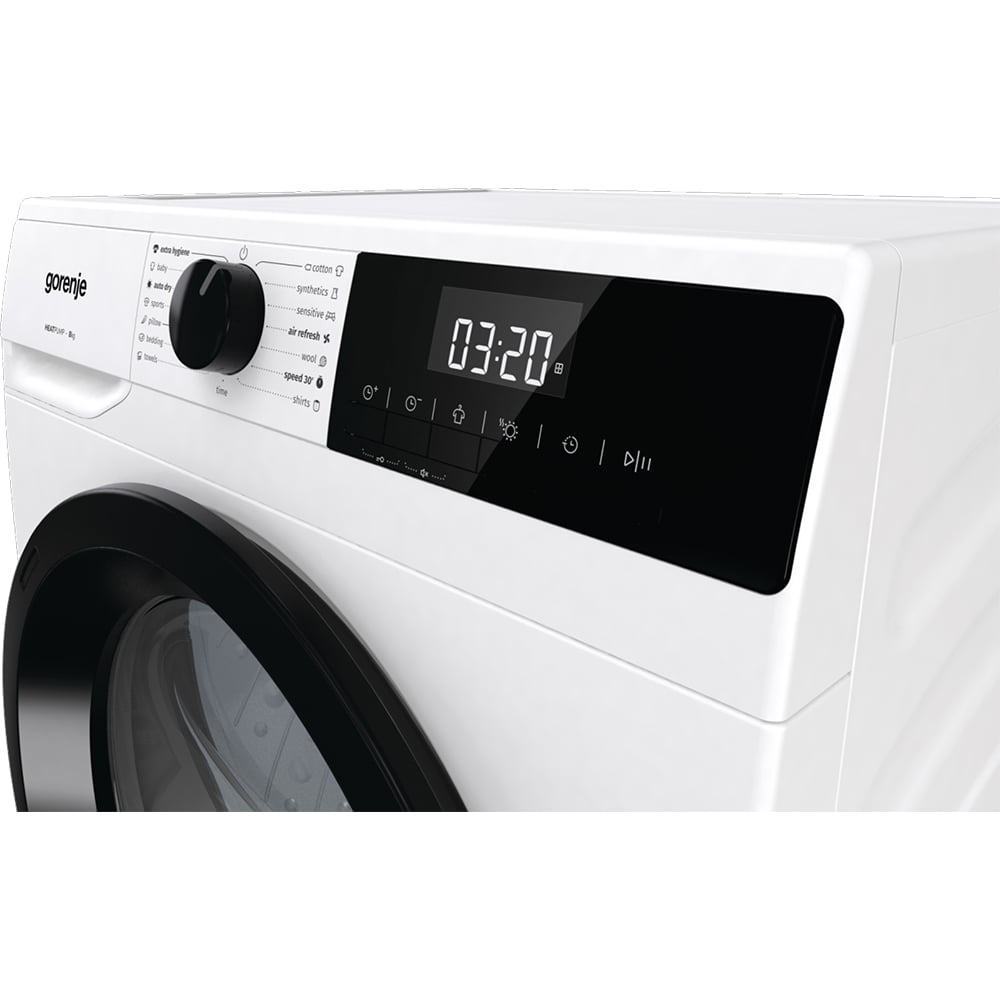 Uscator de rufe GORENJE DHNE83, Pompa de caldura, 8 kg, 15 programe, Clasa C, alb