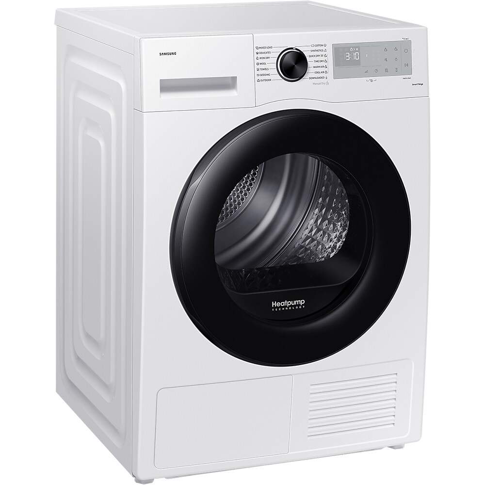 Uscator de rufe SAMSUNG DV80CGC0B0AHLE, Pompa de caldura, AI Control, 8 kg, 14 programe, Clasa A++, alb