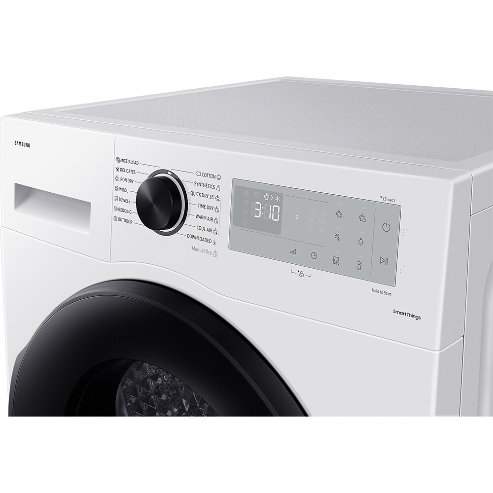 Uscator de rufe SAMSUNG DV80CGC0B0AHLE, Pompa de caldura, AI Control, 8 kg, 14 programe, Clasa A++, alb