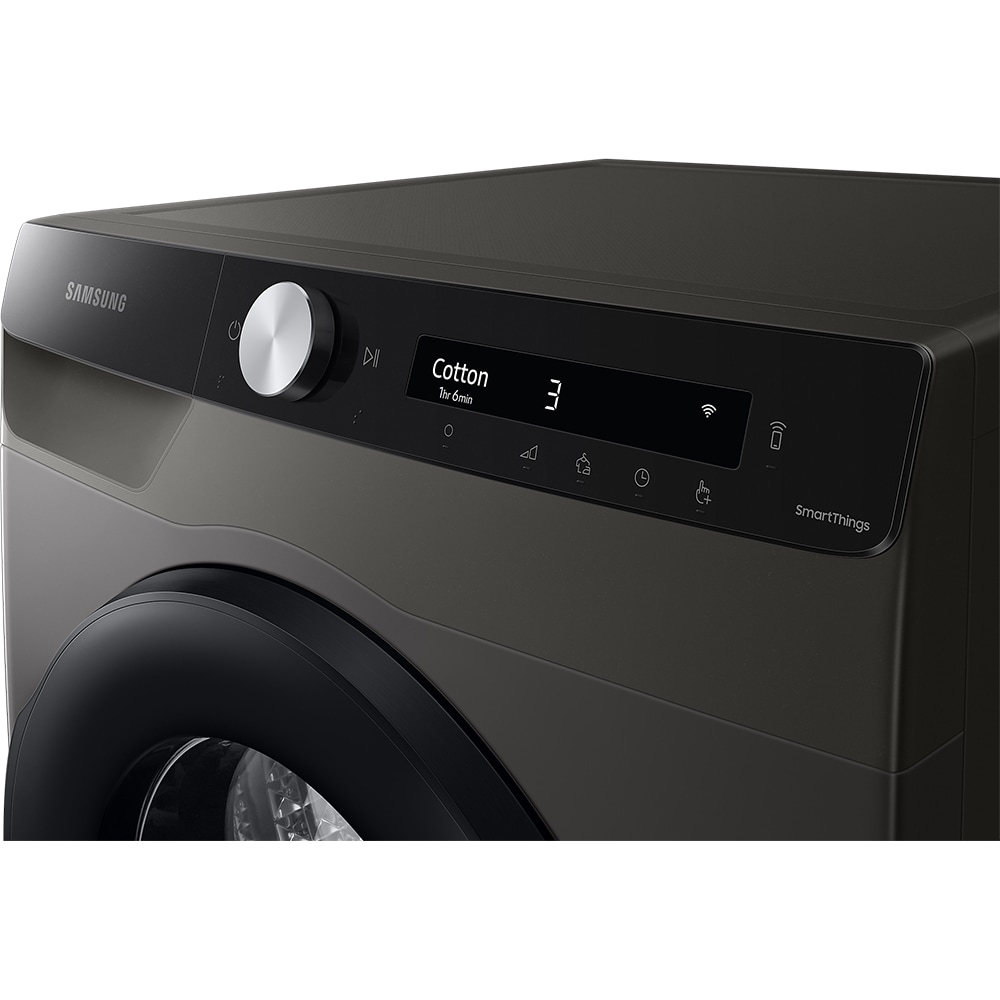 Uscator de rufe SAMSUNG DV80T5220AX/S7, AI Control, Pompa de caldura, 8 kg, 14 programe, Clasa A+++, inox