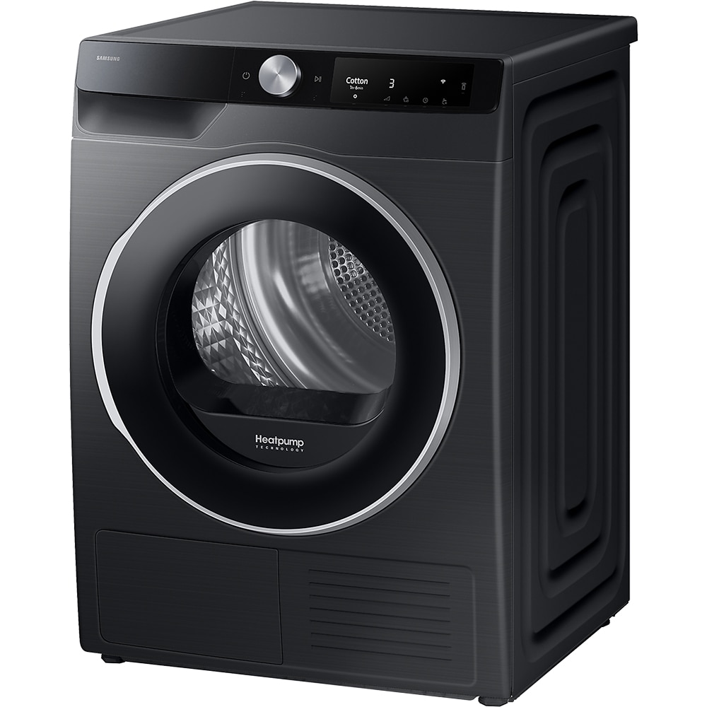 Uscator de rufe SAMSUNG DV80T6220LB/S7, AI Control, Pompa de caldura, 8 kg, 16 programe, Clasa C, negru
