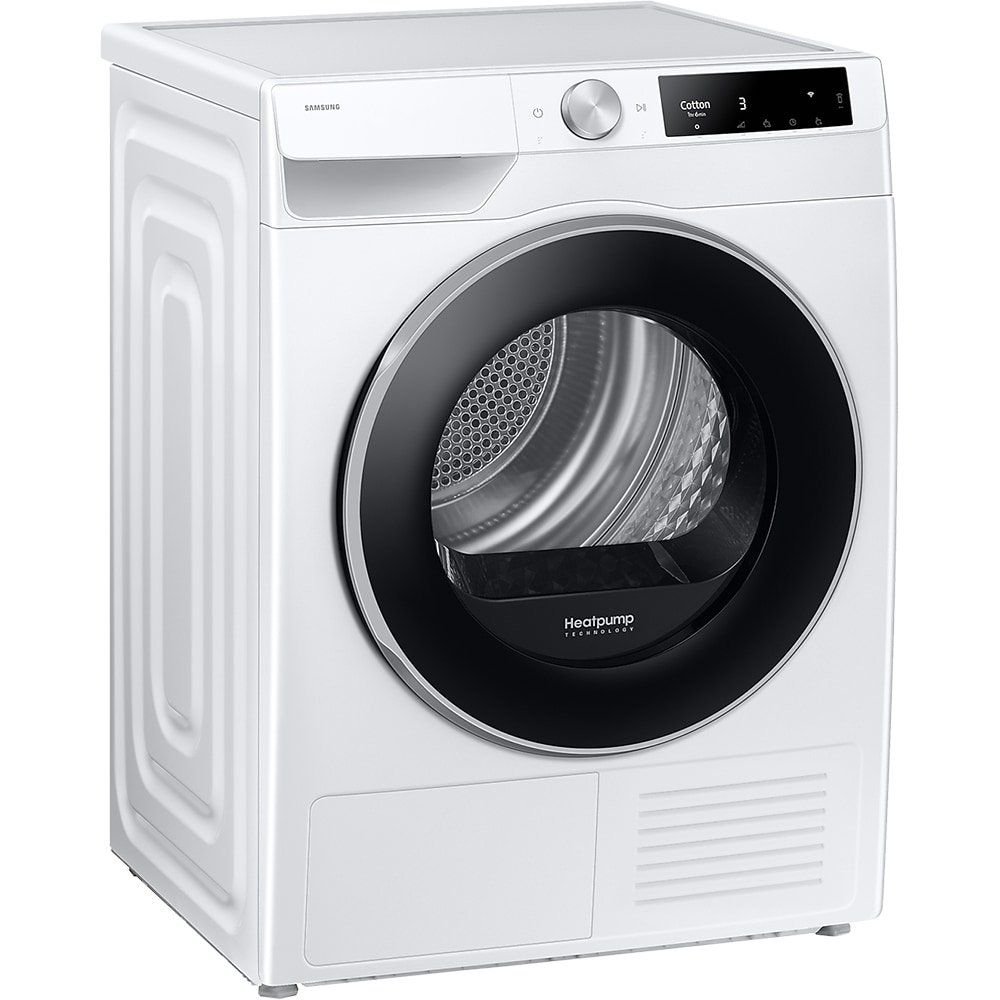 Uscator de rufe SAMSUNG DV80T6220LE/S7, AI Control, Pompa de caldura, 8 kg, 16 programe, Clasa C, alb