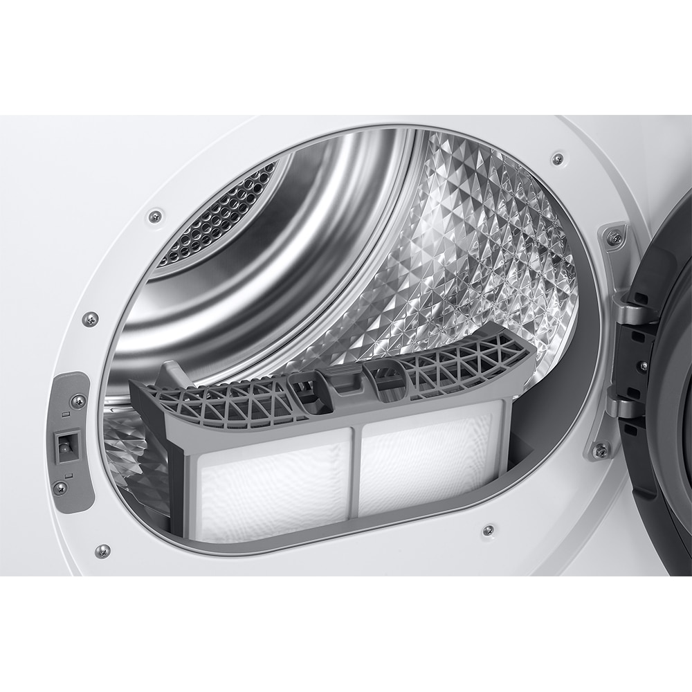 Uscator de rufe SAMSUNG DV80T6220LE/S7, AI Control, Pompa de caldura, 8 kg, 16 programe, Clasa C, alb