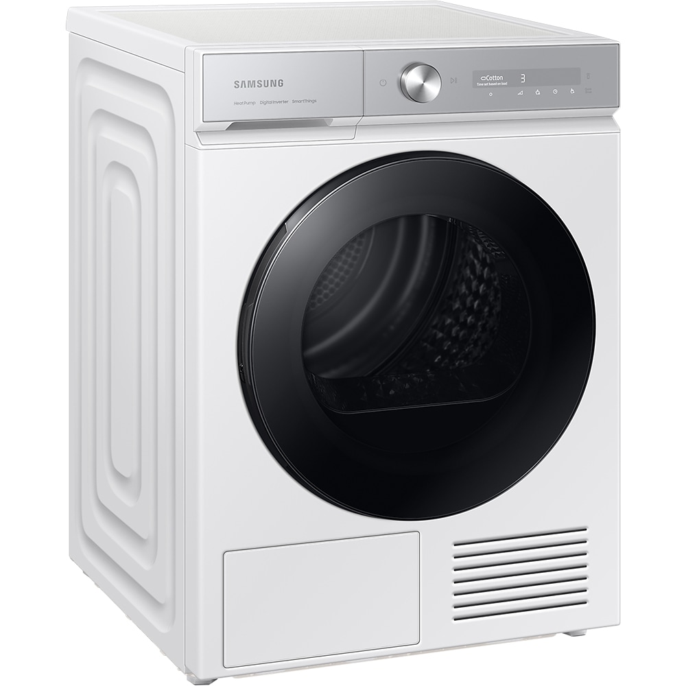 Uscator de rufe SAMSUNG DV90BB9445GHS7, Pompa de caldura, AI Dry, 9 kg, 18 programe, Clasa C, alb