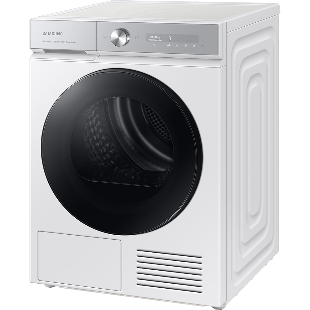 Uscator de rufe SAMSUNG DV90BB9445GHS7, Pompa de caldura, AI Dry, 9 kg, 18 programe, Clasa C, alb