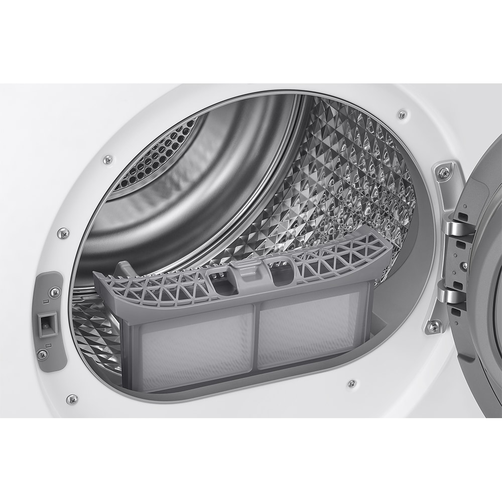Uscator de rufe SAMSUNG DV90BB9445GHS7, Pompa de caldura, AI Dry, 9 kg, 18 programe, Clasa C, alb