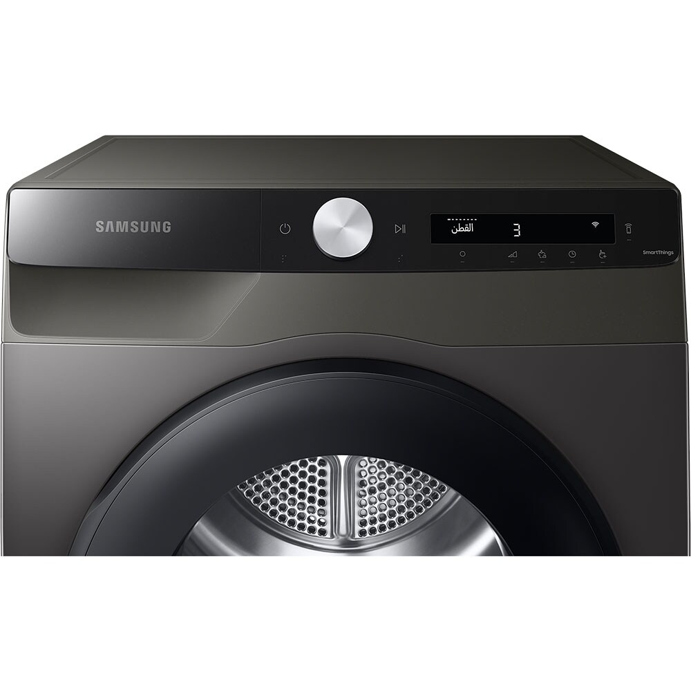 Uscator de rufe SAMSUNG DV90T5240AX, AI Control, Pompa de caldura, 9 kg, 14 programe, Clasa A+++, inox