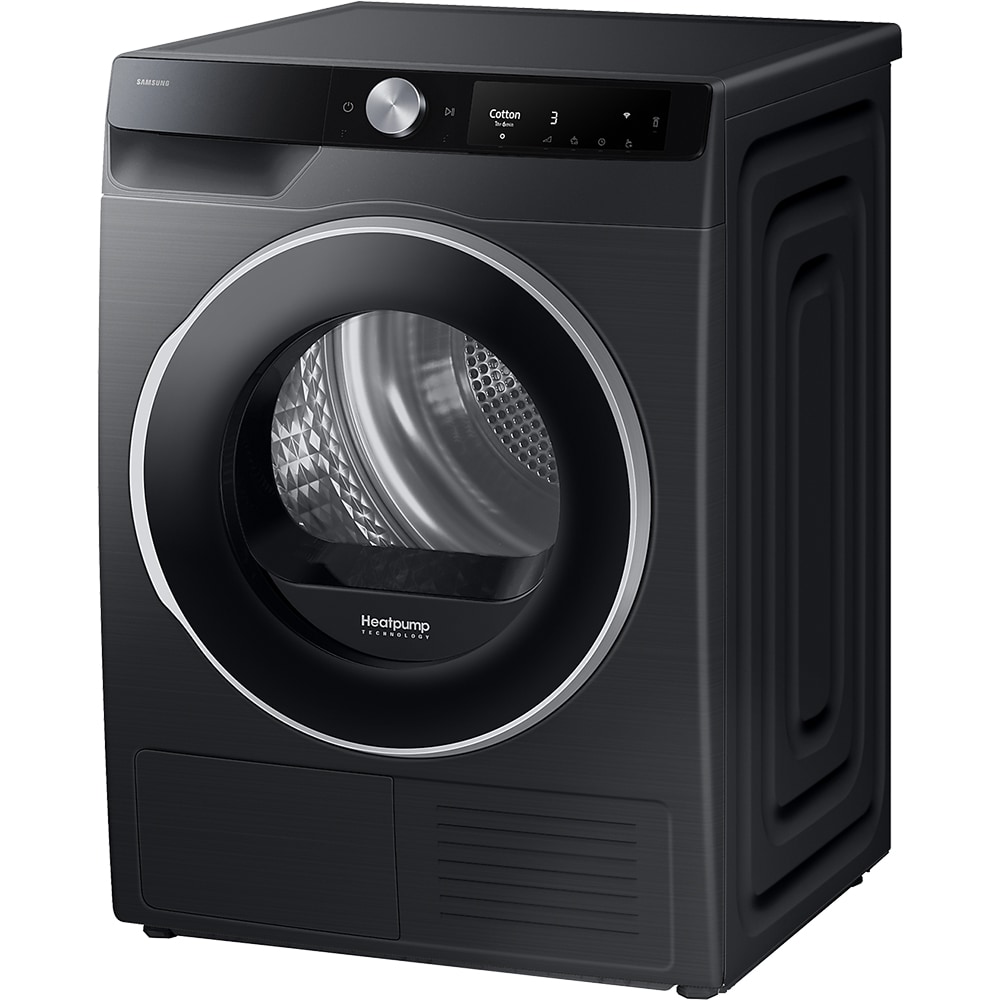 Uscator de rufe SAMSUNG DV90T6240LB/S7, AI Control, Pompa de caldura, 9 kg, 16 programe, Clasa C, negru