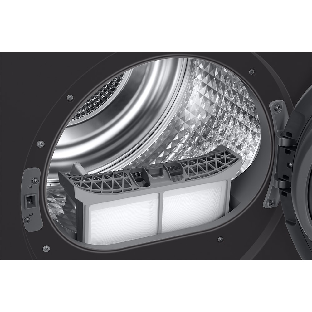 Uscator de rufe SAMSUNG DV90T6240LX/S7, Pompa de caldura, AI Control, 9 kg, 16 programe, Clasa C, inox