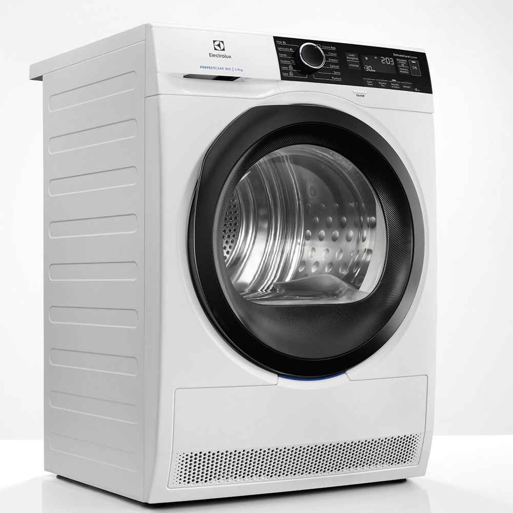 Uscator de rufe ELECTROLUX PerfectCare800 EW8HS259S, Pompa de caldura, 9kg, 12 programe, Clasa A++, alb