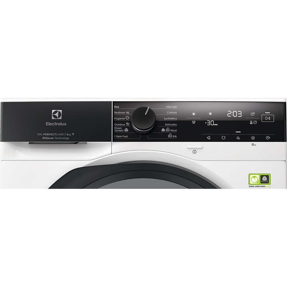 Uscator de rufe ELECTROLUX EW9D4854KE, PerfectCare, Pompa de caldura, 8 kg, 12 programe, Clasa A, alb
