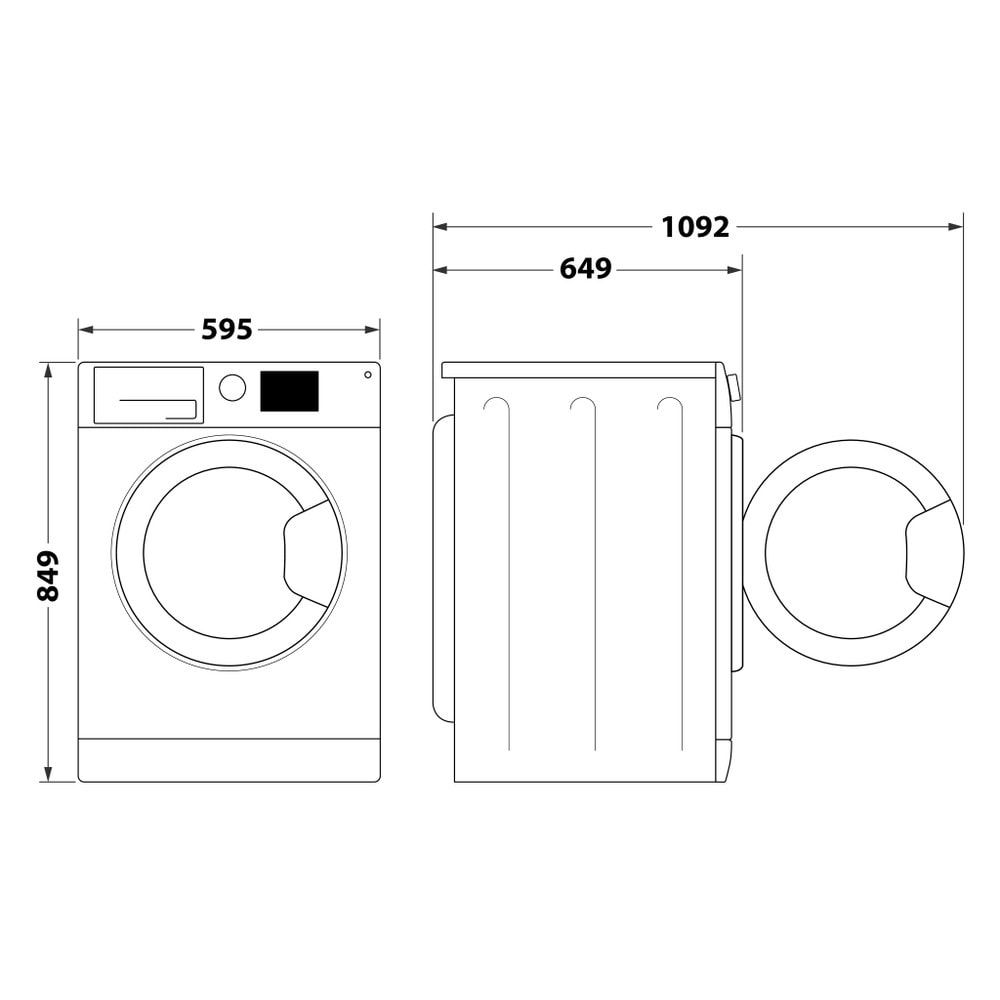Uscator de rufe WHIRLPOOL FFT D 8X3B EE, 6th Sense, Condensare si pompa de caldura, 8 kg, 19 programe, Clasa C, alb