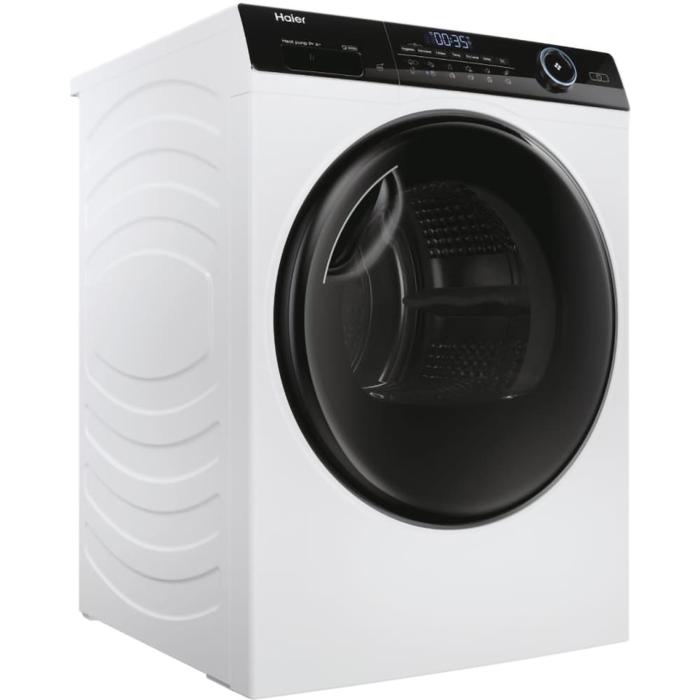 Uscator de rufe HAIER I-Pro Series 5 HD90-A2959, Pompa de caldura, 9 kg, 12 programe, Clasa A++, alb