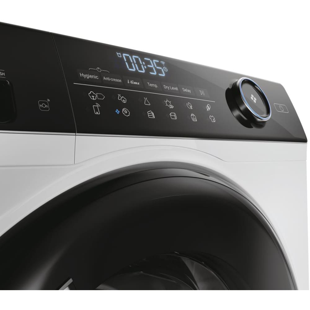 Uscator de rufe HAIER I-Pro Series 5 HD90-A2959, Pompa de caldura, 9 kg, 12 programe, Clasa A++, alb