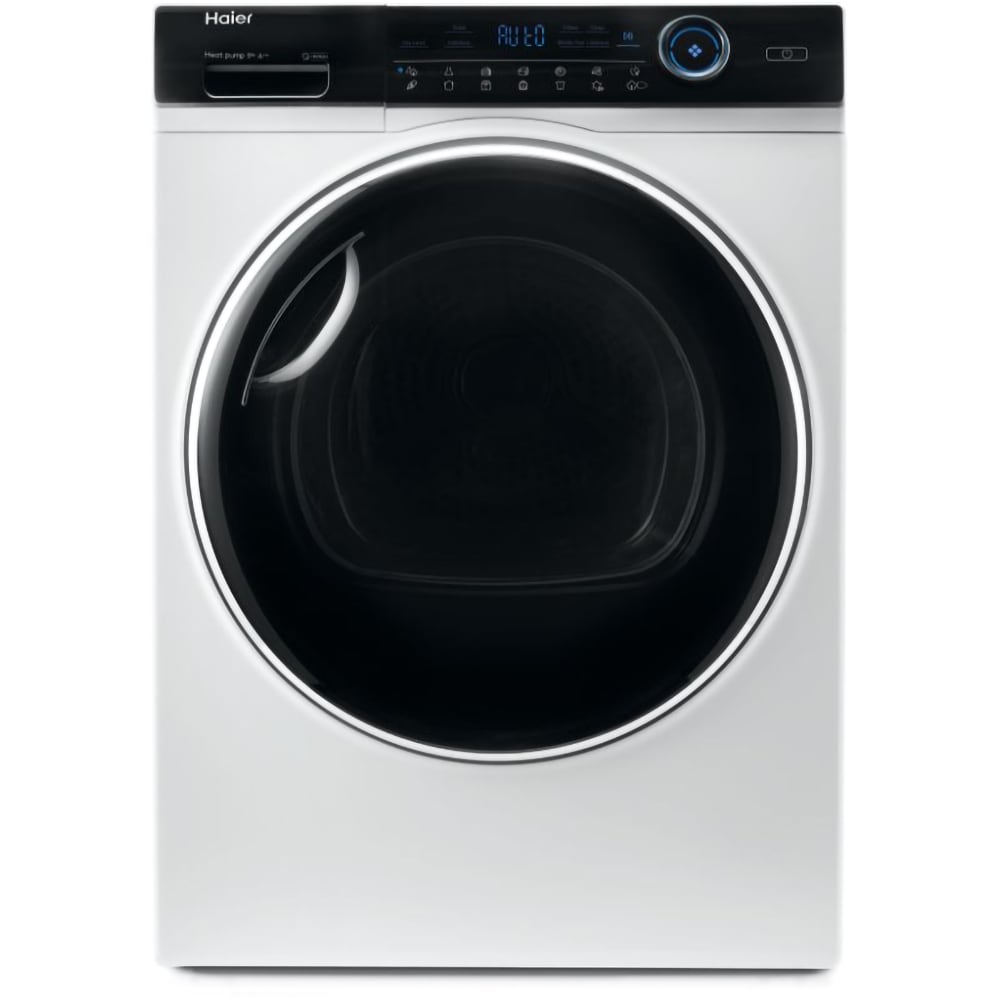 Uscator de rufe HAIER HD90-A3979-S, Pompa de caldura, 9 kg, 14 programe, Clasa A+++, alb